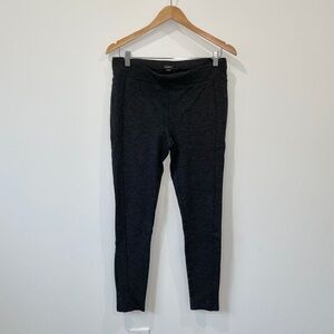 LOFT Dark Gray Skinny Pull On Stretch Pants